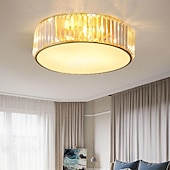 cheap Dimmable Ceiling Lights-LED Ceiling Lights Crystal Ceiling Light 3-Color Light Source 30/40/50cm 3-Light Flower Flush Mount Dimmable Modern Nordic Style Crystal Metal E27 for Bedroom Living Room Hallway 85-265V