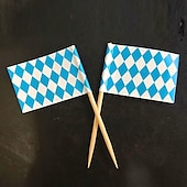 olcso Partikellékek-100 db oktoberfest cupcake toppers sörnapi torta feltét bajor fesztivál torta válogatás sörhöz tematikus party kellékek oktoberfest party dekorációk