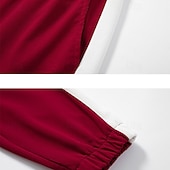 رخيصةأون بذلات رياضية أساسية-رجالي بدلة رياضية بذلة رياضة سويت شيرت بسحاب كامل أسود أخضر كاكي رقبة طوقية مرتفعة ألوان متناوبة بقع قطعتين الرياضة &amp; في الخارج مناسب للبس اليومي مناسب للعطلات أناقة الشارع أساسي كاجوال ربيع &amp; الصيف