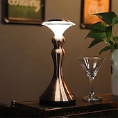 cheap Table Lamps-LED Desk Light Touch Controlled Reading Light Bar Metal Table Lamp Portable Battery Table Retro Night Light LED Restaurant Bedroom Bedside Restaurant USB Charging Light 1PC