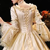 levne Šaty-gotický Viktoria Tarzı Retro Šaty Kostým na Večírek Plesové šaty Princeznovské Shakespeare Pevná barva Plesové šaty Dámské předvečer Všech svatých Karneval Valentýna Párty Večerní oslava Plesov