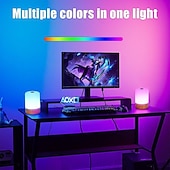 billiga Smarta lampor-RGB LED Smart Light Touch Table Lamp Desktop Colorful Motion Sensor Night Light Portable Rechargeable Bedside Table Lamp Nightstand Kids Night Light Bedroom Living Room