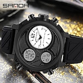abordables Relojes digitales-Reloj Digital SANDA para Hombre Reloj Deportivo de Moda Cronómetro Luminiscente Reloj Alarma Reloj de Resina con Calendario