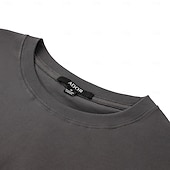 billiga Herrarnas Elite T-shirts och linnen-Herr Grafisk T-shirt T-tröja Kortärmad T-shirt Rund hals Skjorta Mode Utomhus Ledigt Gata Ledigt Dagligen Mörkgrå Vår &amp; sommar Kläder S M L XL XXL