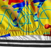  Homens Camisa para Ciclismo Gráfico Manga Curta Moto Camiseta Camisa / Roupas Para Esporte com 3 bolsos traseiros Ciclismo de Montanha Secagem Rápida Design Anatômico Capilaridade Respirável Esportes