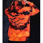 economico Felpe con cappuccio-Zucca Teschio dello scheletro Felpa con cappuccio Per Per uomo Unisex Per adulto Halloween Carnevale Stampa 3D Feste