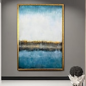 abordables Peintures Abstraites-décoration murale sur toile de Mark Rothko, fait à la main, art mural abstrait peint à la main de Mark Rothko, reproduction de peinture à l&#039;huile de Rothko, peinture minimaliste, décoration