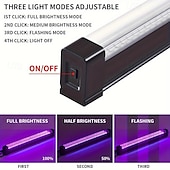 billiga USB Strip-lampor-2st usb uv led blacklight bar 28cm hög intensitet - 385-400nm ultraviolett ljuseffekt för halloween club party disco scenbelysning - lågspänning 5v med på/av-brytare, icke vattentät