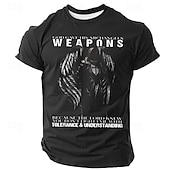 preiswerte Glaubens-T-Shirts-Herren Tempelritter T Shirt Kurzarm T-Shirt 3D-Druck Rundhalsausschnitt Hemd Vintage Cool Party Festtage Schwarz Blau Grün Sommer Frühling Bekleidung S M L XL XXL XXXL