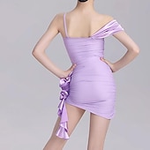 economico abito da competizione-Abbigliamento da ballo per bambini Gonne A fantasia Da ragazza Prestazioni Da tutti i giorni Senza maniche Naturale Elastene