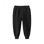 billiga Underdelar-Pojkar 3D Ensfärgat Byxor Joggingbyxor Vår Höst Aktiv Grundläggande Barn 4 år + Utomhus Sport Ledigt Normal