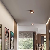 economico Lampade da soffitto-lampada da soffitto a led sorgente luminosa a 3 colori downlight a soffitto cilindrico a 1/2/3 luci plafoniere a soffitto per camera da letto soggiorno ufficio cucina salotto sala da pranzo 110-240 v