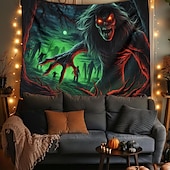 halpa Halloween koristelu-halloween koristeet hirviö zombit roikkuu kuvakudos seinä taide iso kuvakudos seinämaalaus sisustus valokuva tausta peitto verho koti makuuhuone olohuone