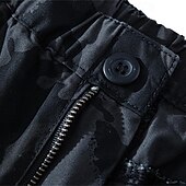 economico Classico-Per uomo Pantaloncini tattici Pantaloncini modello cargo Pantaloncini Bottoni A cordoncino Multi tasca Liscio Indossabile Lunghezza del ginocchio Esterno Giornaliero Campeggio e hiking Di tendenza