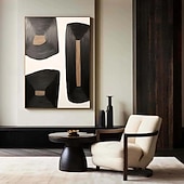 preiswerte Stillleben-Gemälde-abstrakte schwarze Gemälde, handgemalte abstrakte schwarze Gemälde auf Leinwand, reich strukturierte Acrylmalerei, moderne Wandkunst, handgemaltes Kunstwerk für die Wanddekoration im Wohnzimmer