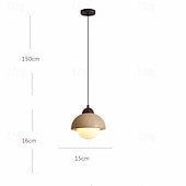 economico Luci Isola cucina-lampada a sospensione a led pietra bianco caldo 15 cm paralume minimalista in metallo a 1 luce lampadario circolare in marmo lampada a sospensione a soffitto in stile cinese per portico balcone