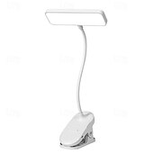 cheap Household Appliances-Rechargeable Led Desk Lamp 3 Light Color Adjustable Night-time Studying Reading Standing Clip Desk Lamp