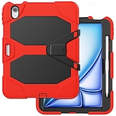 billige iPad-etui-Tablett Etuier Covere Til Apple iPad Air 11&quot; (2024) iPad Pro 11&quot; (2024) Bærbar Blyantholder Armour Defender Rugged Protective Rustning PC Silikon