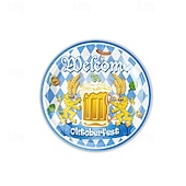 cheap Party Supplies-100 Count Paper Plates 7 inche OR 9 inche Dinner Paper Plates Dessert Paper Plates Ideal for oktoberfest oktoberfest theme Dinner and Dessert Plates