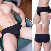 cheap Men&#039;s Briefs Underwear-Men&#039;s 1 PCS Boxers Underwear Boxer Shorts Modal Breathable Soft Comfortable Plain Mid Rise Black White