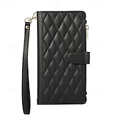 economico Cover per iPhone-telefono Custodia Per Samsung Galaxy iPhone16 iPhone 15 Pro Max Plus iPhone 14 13 12 11 Pro Max Plus Mini Porta carte di credito Con supporto A calamita Cerniera Retrò TPU pelle sintetica
