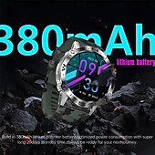 お買い得  スマートウォッチ-k59 スマートウォッチ 1.43インチ AMOLED メンズ アウトドア スポーツ スマートウォッチ 360mAh バッテリー 心拍数モニター Bluetooth 通話 ウォッチ