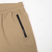 baratos shorts ativos masculinos-Homens calções atléticos Shorts de 3 polegadas Calções de treino Short curto Shorts de Corrida com forro de malha Bolso Com Zíper Design de cordão elástico Côr Sólida Respirável Secagem Rápida Curto