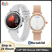 abordables Pulseras inteligentes-696 CF33 Reloj inteligente 1.27 pulgada Pulsera inteligente Bluetooth Podómetro Recordatorio de Llamadas Seguimiento del Sueño Compatible con Android iOS Mujer Llamadas con Manos Libres Recordatorio