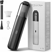 cheap Vacuum Cleaners-Car Vacuum Portable Handheld Vacuum Cleaner 4-in-1 Compact Vacuum for Car Cleaning Electric Mini Vacuum with 3 Nozzles