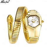 economico Orologi al quarzo-Missfox orologio al quarzo da donna, moda creativa, orologio da polso casual, decorazione impermeabile, orologio in acciaio inossidabile