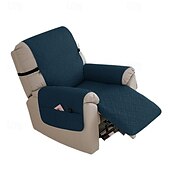 cheap Recliner Cover-100% Waterproof Reclining Couch Covers, Non Slip Covers for Recliner Chair with Pocket, Washable Reclining Chair Quilted Furniture Protector for Kids, Pets