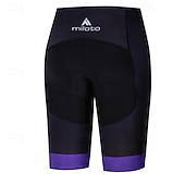 お買い得  ウィメンズパンツ・ショーツ・スカート-ミロト 女性用 幾何学的な バイクショーツ パッド入りサイクリングショーツ バイク ショートパンツ パッド入りショーツ スリムフィット スポーツ 速乾性 高弾性 快適 高通気性 ブラック ネービーブルー 衣類 サイクルウェア