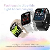 abordables Relojes inteligentes-G104 Reloj inteligente 1.83 pulgada Smartwatch Reloj elegante Bluetooth Podómetro Recordatorio de Llamadas Seguimiento de Actividad Compatible con Android iOS Mujer Hombre Larga espera Llamadas con