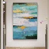 billiga Abstrakta målningar-oljemålning handgjorda handmålade väggkonst abstrakt canvas målning heminredning dekor sträckt ram redo att hänga