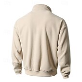 economico Softshell, pile e giacche da escursionismo-Per uomo Giubbino da escursione Giacca in pile da escursione Inverno All&#039;aperto Caldo Morbido Comodo Giacche in pile Cerniera intera Scalate Campeggio / Escursionismo / Speleologia Viaggi Nero Verde