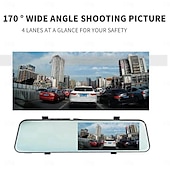 abordables DVR pour voiture-L1039 1080p Nouveau design / HD / avec caméra arrière DVR de voiture 170 Degrés Grand angle 3 pouce IPS Dash Cam avec Wi-Fi / Vision nocturne / G-Sensor 4 LED infrarouge Enregistreur de voiture