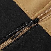 economico felpe con cappuccio da uomo di base-Per uomo Felpa con cappuccio a zip intera Felpa con cappuccio e zip Bianco Rosso Blu Cachi Con Cappuccio Blocco di colori Con zip Patchwork Sport &amp; Outdoor Quotidiano Ferie Poliestere Streetwear