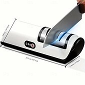 cheap Kitchen Appliances-Knife Sharpener Professional 2-Stage Electric Knife Sharpener Quick Sharpening and Polishing Function for Kitchen Knives