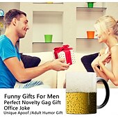 abordables Mugs et tasses-tasse à café magique cadeau oktoberfest - tasse magique à bière tasse de festival ajoutez du liquide chaud et la tasse magique à bière apparaît - tasse en céramique amusante de 12 oz