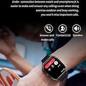 abordables Pulseras inteligentes-696 H35 Reloj inteligente 2.02 pulgada Pulsera inteligente Bluetooth Podómetro Recordatorio de Llamadas Seguimiento del Sueño Compatible con Android iOS Hombre Llamadas con Manos Libres Recordatorio