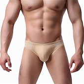 cheap Men&#039;s Briefs Underwear-Men&#039;s 1 PCS Boxers Underwear Boxer Shorts Nylon Breathable Soft Comfortable Plain Mid Rise Black White