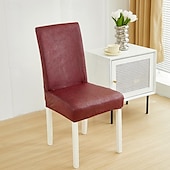 abordables Housse de chaise-Housse de chaise de salle à manger résistante à l&#039;eau pour salle à manger, cuisine, mariage, hôtel, banquet, restaurant - Housses de chaise élastiques anti-salissures, durables et faciles à nettoyer, parfaites