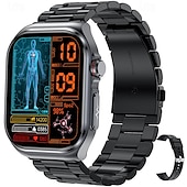 abordables Relojes inteligentes-iMosi ET585 Reloj inteligente 2.04 pulgada Smartwatch Reloj elegante Bluetooth ECG + PPG Monitoreo de temperatura Podómetro Compatible con Android iOS Mujer Hombre Llamadas con Manos Libres