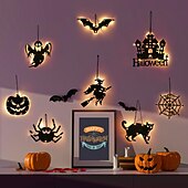 levne Halloween v interiéru-halloween okenní světla halloween dekorace led pavučina pavučina na baterie vnitřní okenní závěsná světla party domácí dekorace
