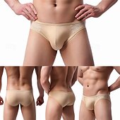 cheap Men&#039;s Briefs Underwear-Men&#039;s 1 PCS Boxers Underwear Boxer Shorts Nylon Breathable Soft Comfortable Plain Mid Rise Black White