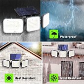 voordelige Wandverlichting buiten-zonne-energie 180led buiten menselijk lichaam infrarood drie hoofddetectie binnentuin landschap verlichting wandlamp garage weglicht 1pc