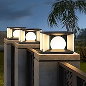 economico applique da esterno-Lampada da parete per esterni a LED bianco caldo 30 cm Lampada da pilastro esterna impermeabile a 1 luce Lampada da pilastro moderna per cancello di recinzione da giardino, cortile, prato, percorso,