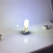 baratos Luzes LED de Dois Pinos-Lâmpada led cob g6.35 bi-pin tipo jc 4w ac/dc 12v para armário sob o teto do armário mesa pingente lustre luzes de acento