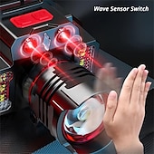 abordables Luces de acampada-Linterna frontal portátil con sensor recargable por USB, linterna frontal con zoom superbrillante e impermeable para pesca y acampada al aire libre