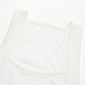cheap Tank Tops-Men's Tank Top Vest Top Undershirt Muscle Shirt Sleeveless Square Summer Plain Fashion Streetwear Bodybuilding Fitness Ribbed Beach Homewear White Top Tee for Men